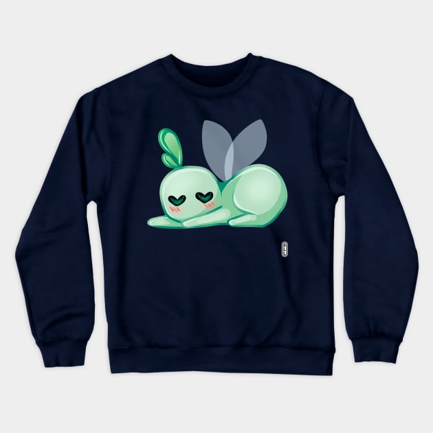 Sleepy Crewneck Sweatshirt by darklightlantern@gmail.com